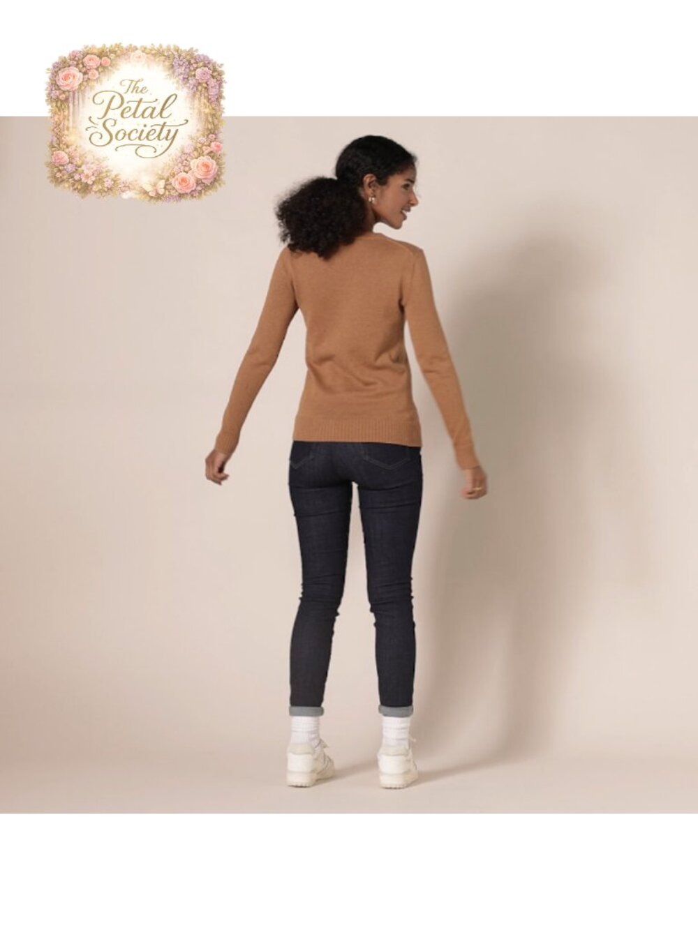100% Cotton Crewneck Sweater Lightweight Pullover Long Sleeve - Picture 6 of 6